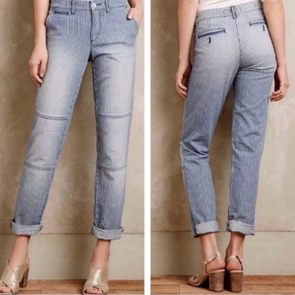 Anthropologie Pilcro Railroad Stripe Chino Jeans